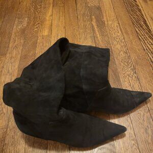 Nine West Suede Point Toe Boots